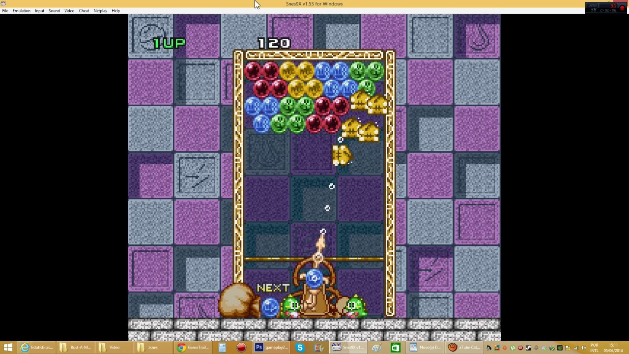 Bust-A-Move (1994) SNES Gameplay