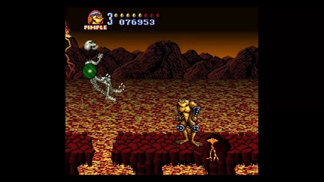 Battletoads in Battlemaniacs (1993) SNES Gameplay