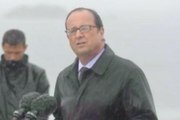 François Hollande sous la pluie à l'Île de Sein - ZAPPING ACTU DU 26/08/2014