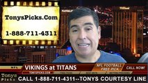 Tennessee Titans vs. Minnesota Vikings Pick Prediction NFL Preseason Pro Football Odds Preview 8-28-2014