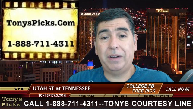 Tennessee Volunteers vs. Utah St Aggies Pick Prediction NCAA College Football Odds Preview 8-31-2014