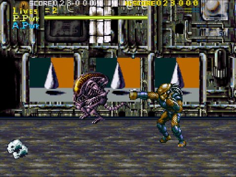 Alien vs Predator (1993) SNES Gameplay