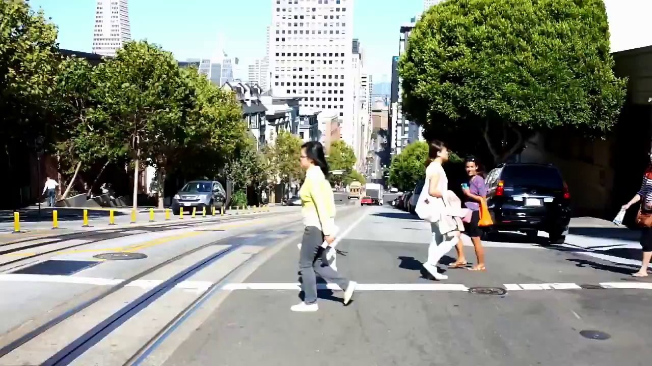 Une balade en Cable Car dans les rues de San Francisco HD