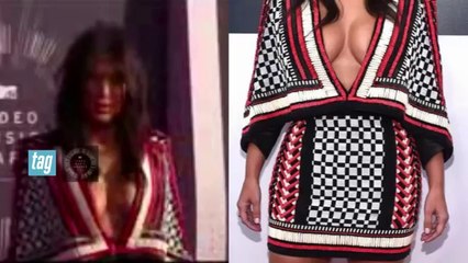 Kim Kardashian West presenting Sam Smith - MTV VMA 2014 - RedCarpet - Kendall and Kylie