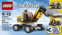 LEGO Creator  Power Digger - 3 in 1 (Digger ,dump truck or front loader) 31014 - Toys Review