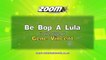 Zoom Karaoke - Be Bop A Lula - Gene Vincent