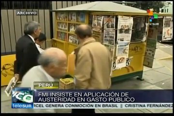 Peru's economy grows by only 1.7%, IMF demands cutting public spending