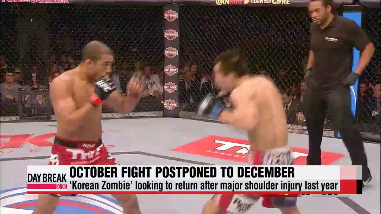 Korean Zombie postpones October fight