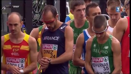 ChE athlétisme 2014, 50 km marche partie 1 sur 2 (record du monde de Y. Diniz)
