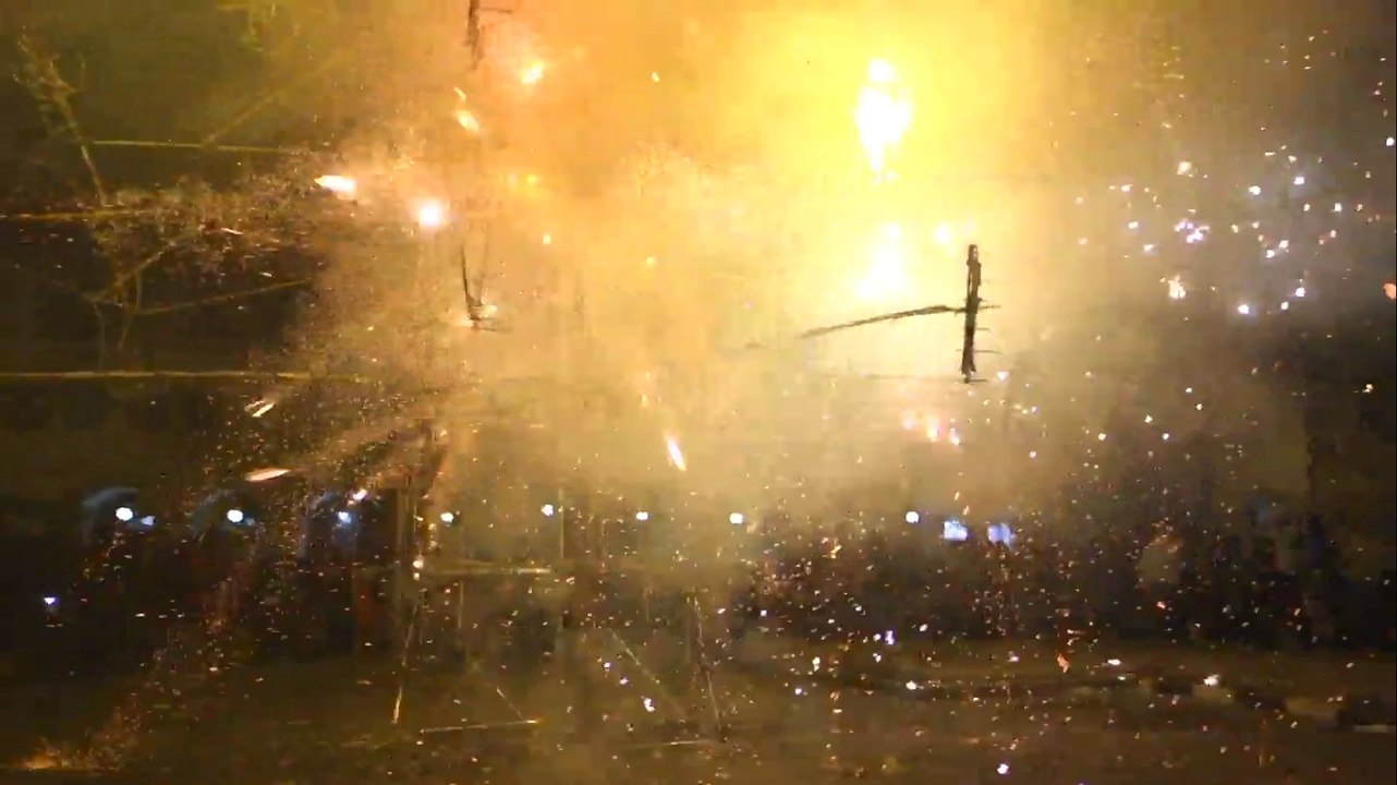 Perou- Huaraz: Feu d'artifice, 150 ans de la ville!