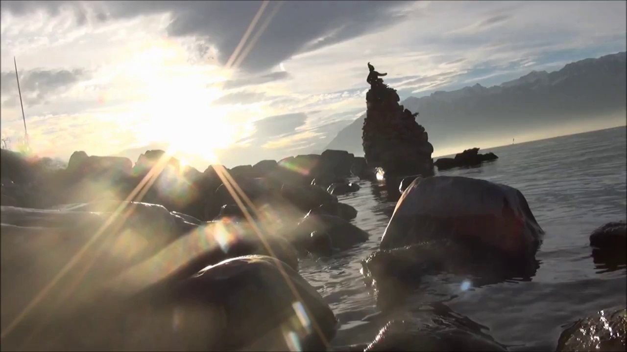 Art brut en Suisse( hiver..lac Léman)