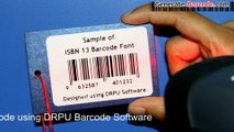 Create and print barcode labels for book using ISBN 13 font