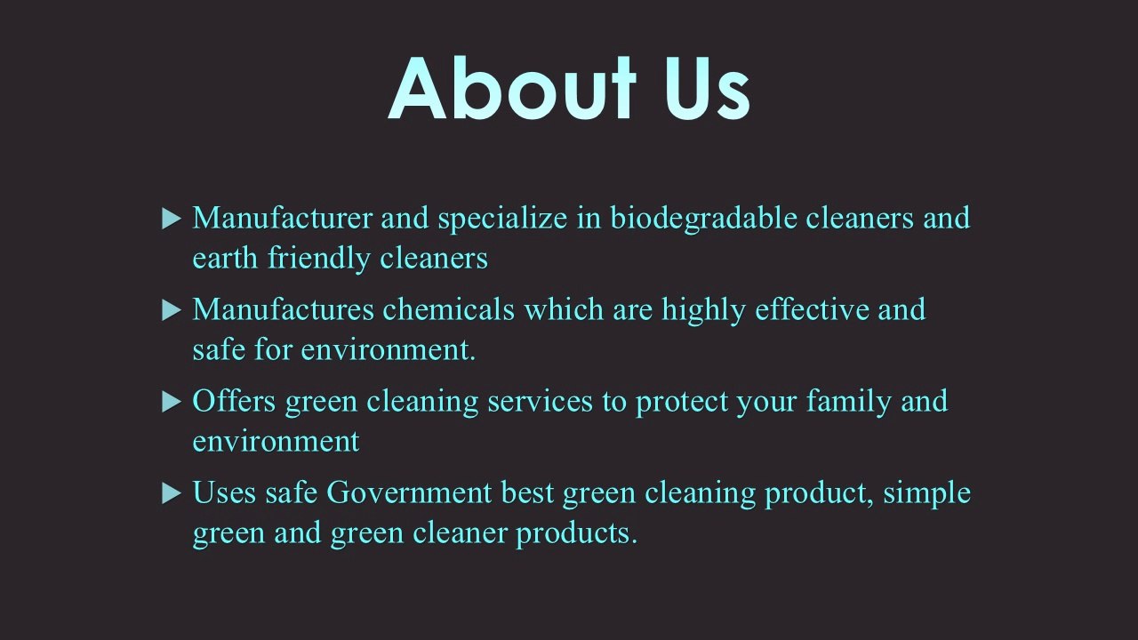 Biodegradable cleaners