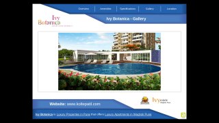 Ivy Botanica offers 2 & 2.5 BHK Green Homes in Wagholi Pune