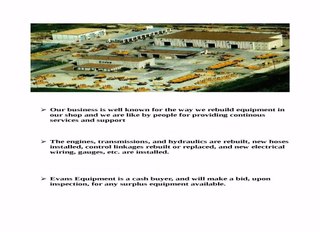 Evans Equipment, Inc-Caterpillar Equipment for Sale