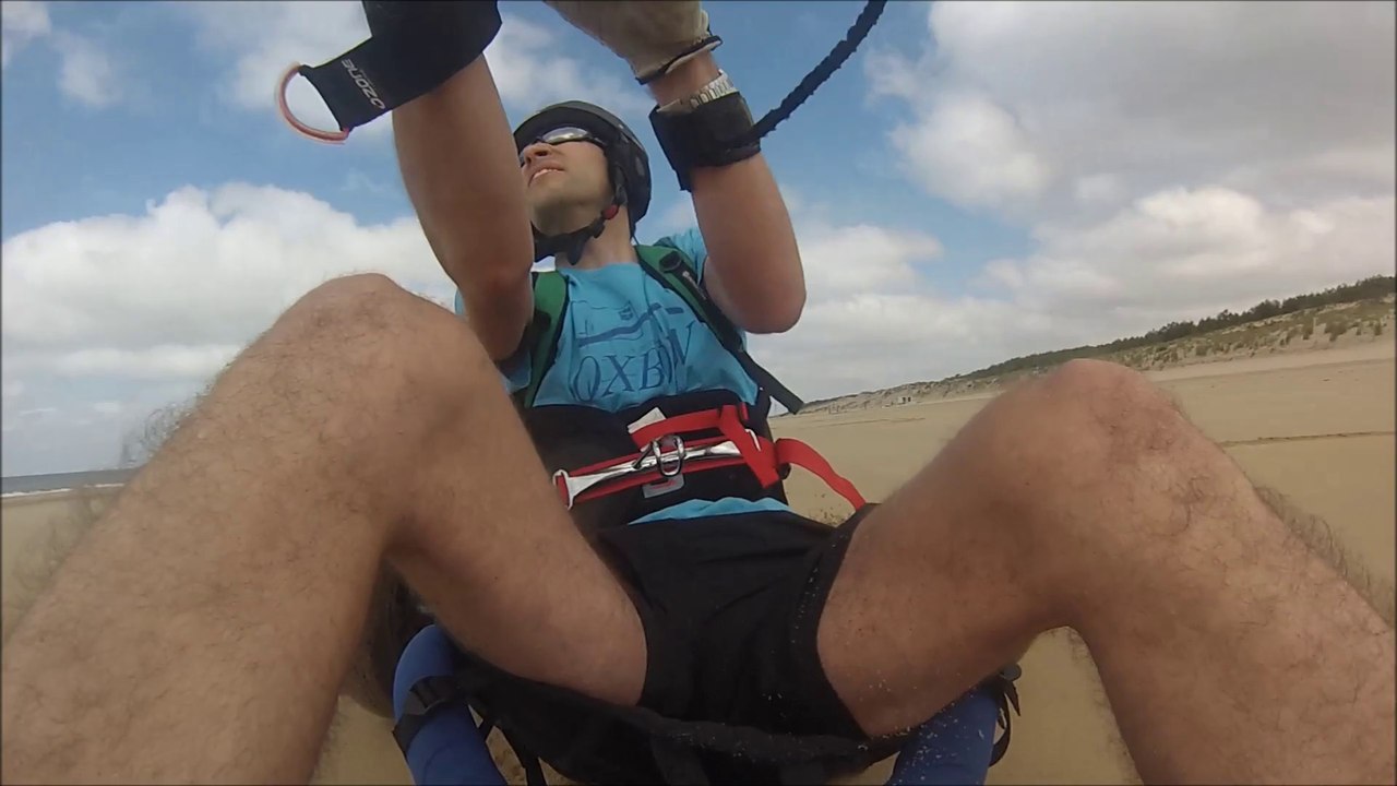 buggy kite peter lynn with gopro at St Palais