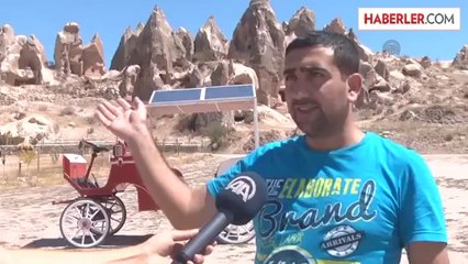 Güneş enerjisi ile çalışan atsız fayton yaptı