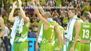 2014 fiba basketball Australia vs Slovenia live match