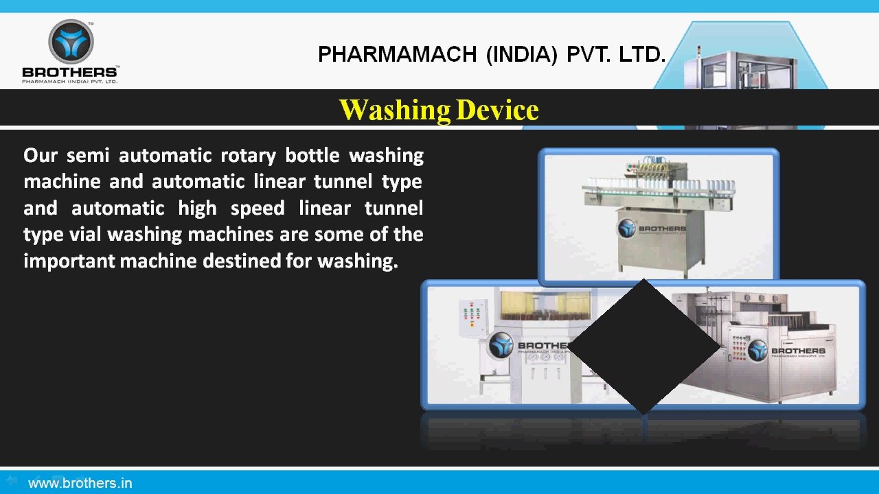 Vial Washing & Filling Machine - www.brothers.in