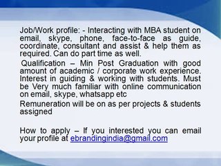 Looking for Educational counselor / Representative/ associate professor at Canada