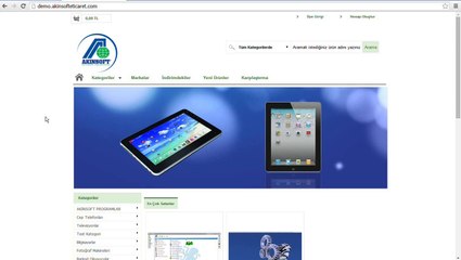 AKINSOFT E-Ticaret 1. Parça (Ürün Ekleme-1)