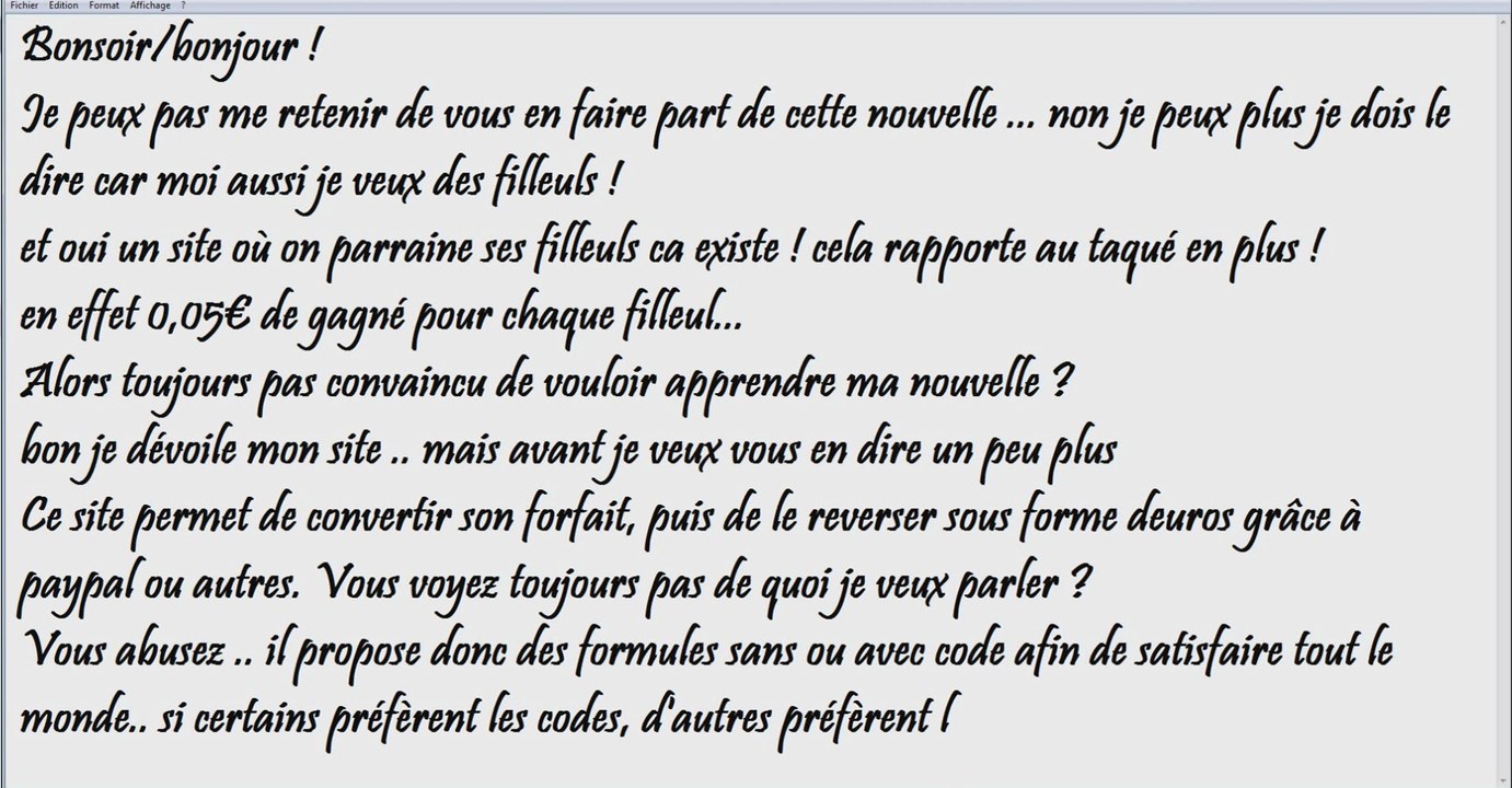 [Tutoriel] Pas mal ce qui suit