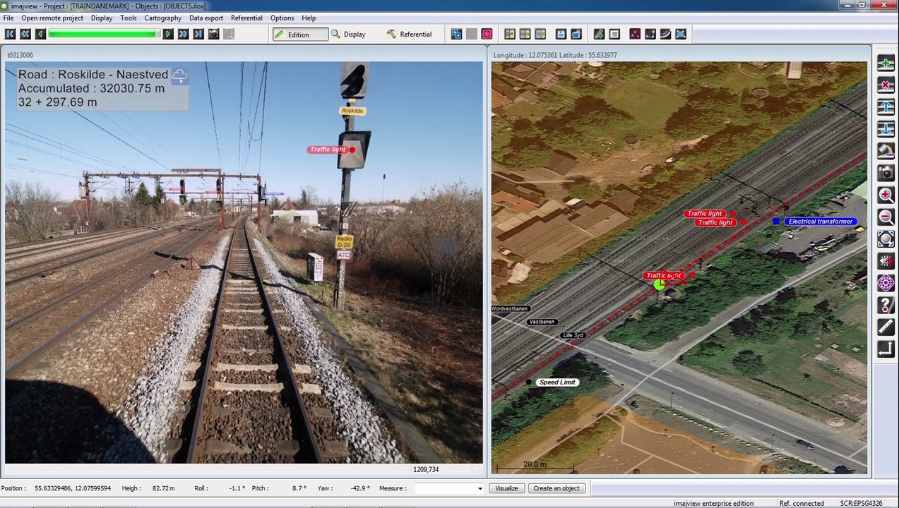Imajing, railways mobile mapping solution