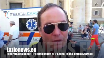 Télécharger la video: Funerali Aldo Donati - l'ultimo saluto di D'Amico, Facco, Oddi e Scarcelli (27.8.14)