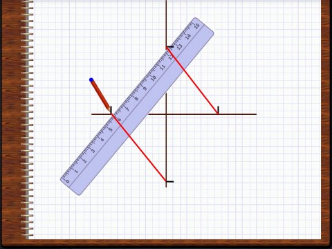 construire un losange à partir des diagonales