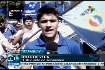 Paraguay: estudiantes de secundaria exigen más inversión en educación