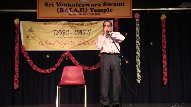 TAGC: CATS: CHICAGO AREA TELUGU SENIORS: SRIRAM NAVADURI: O.P. NAYYAR MELODY ON HARMONICA
