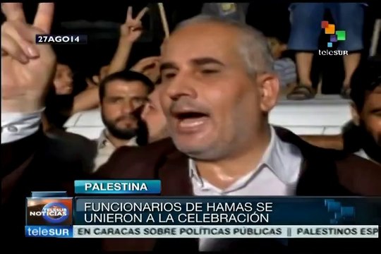 Continúan celebraciones por alto al fuego permanente en Gaza