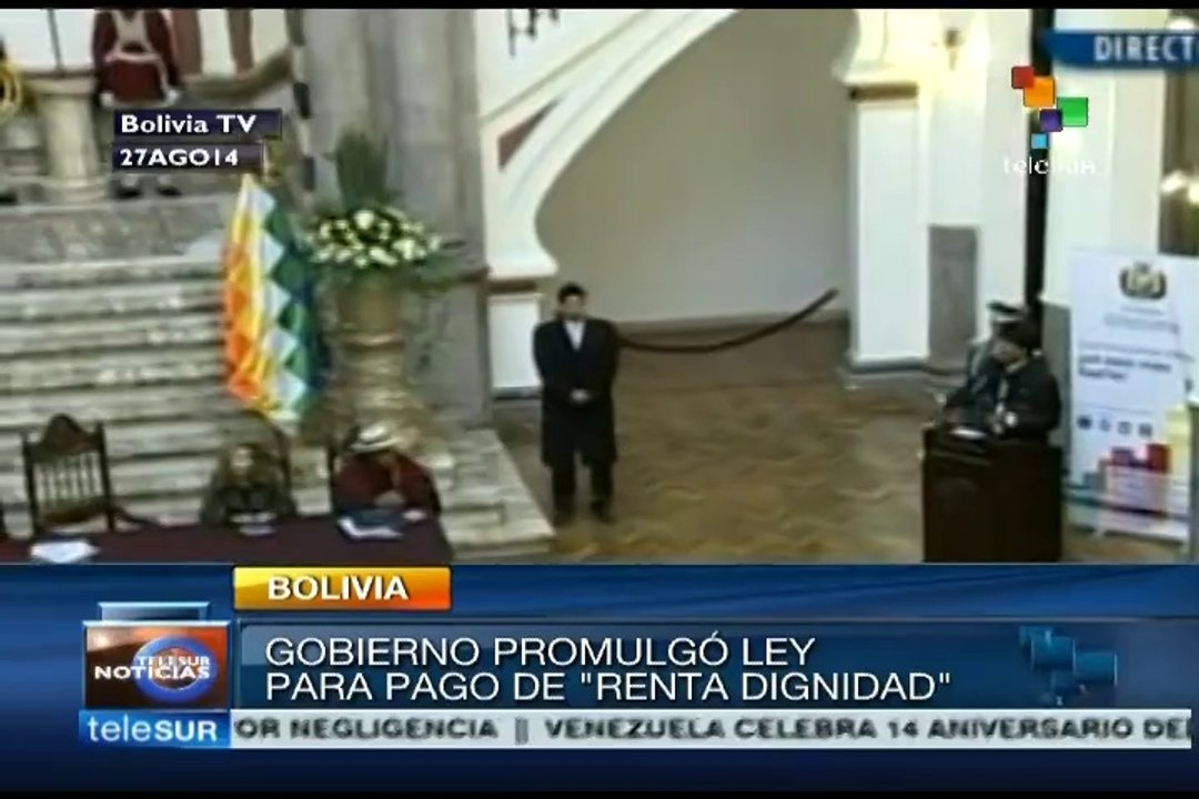 Evo Morales enacts "Dignity Income" for senior citizens