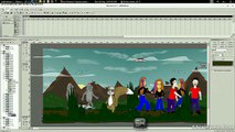 Animando Flash Swishmax   Inkscape Dibujo Caricatura Anime Libre Animacion Ecena Uno Linux Fedora 20 KDE