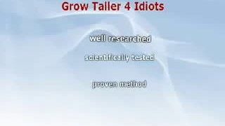 Review of Grow Taller 4 Idiots - Grow Taller Program