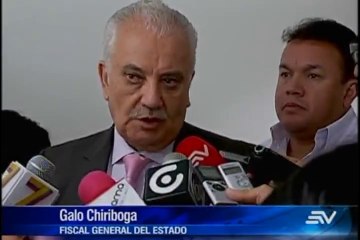 Fiscal Chiriboga habló del caso Galo Lara