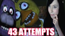43 ATTEMPTS NIGHT 5 REACTION COMPILATION | FIVE NIGHTS AT FREDDY'S