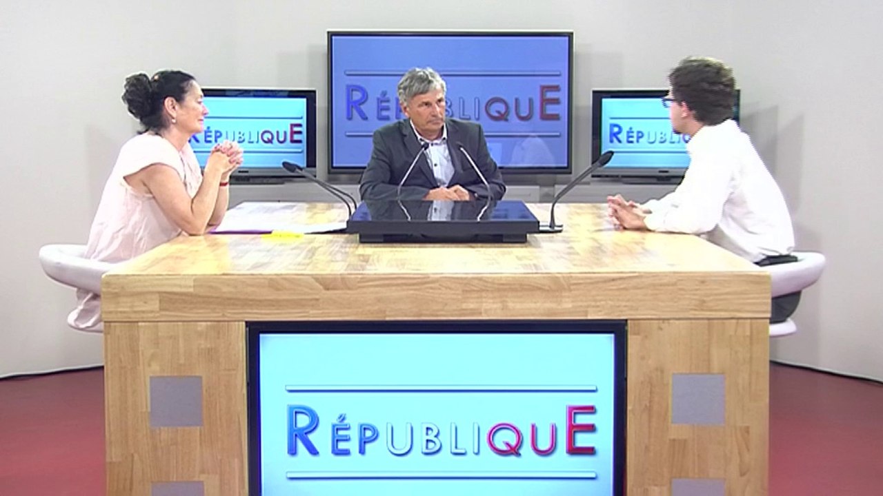 Débat/Clash avec David Berton du FN et Claire Donzel du PS