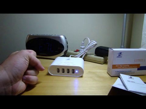 iXCC Quad USB High Capacity FAST AC Charging Station 4 Port High Speed Charger Review