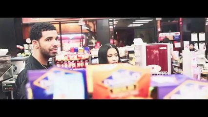 Nicki & Drake on the set of Usher's She Came to Give It to You video_(360p)