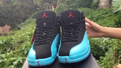 Nike Air Jordan 12 AAA Shoes 2013 Mens Gamma Black Blue Review www.kicksgrid1.ru