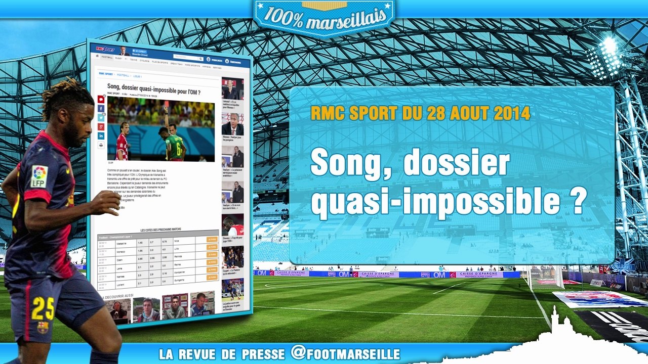 OM : Song c'est compliqué, Stambouli veut jouer milieu... La revue de presse de l'Olympique de Marseille !
