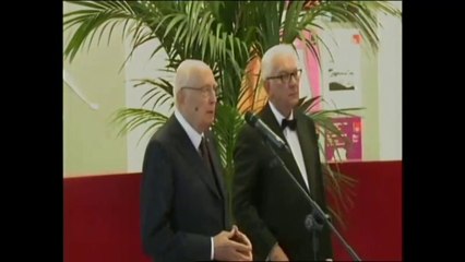 Venezia - Il presidente Napolitano alla 71^ Mostra del Cinema (27.08.14)