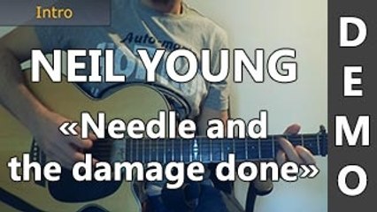Neil Young - Needle and the damage done - DEMO Guitare