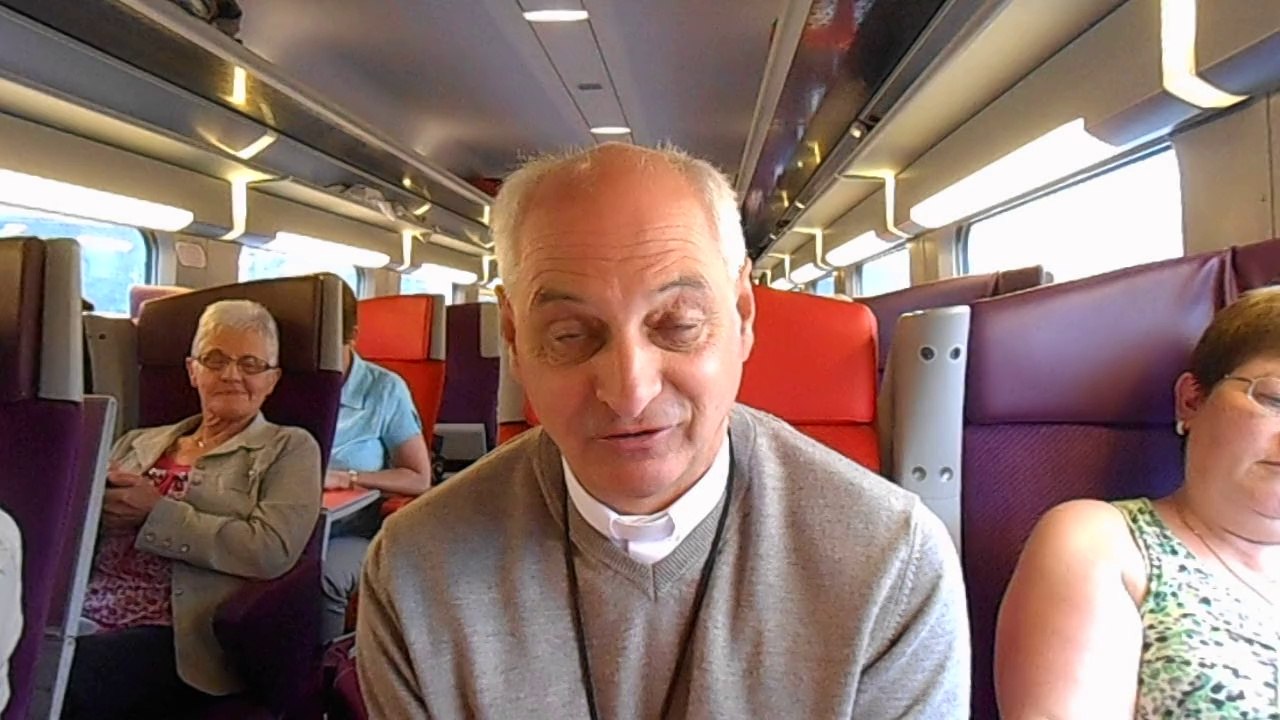 Message de Mgr Le Boulc'h aux internautes en direct du train en partance pour le pèlerinage diocésain à Lourdes