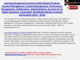 Learning Management Systems (LMS) Industry to 2019