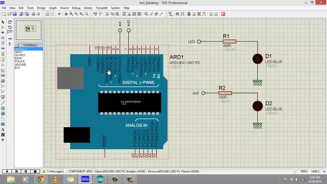 LED blining Project using Arduino UNO R3
