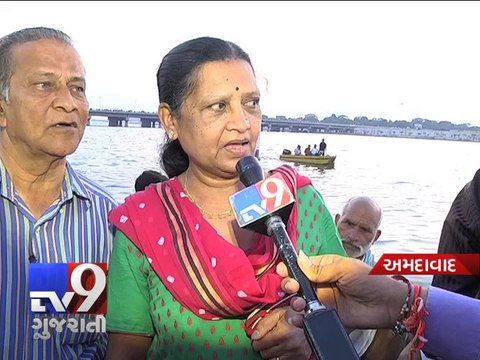 Sabarmati River dressed up with garbage dump during 'Maha Aarti', Pt 2 - Tv9 Gujarati