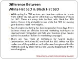 Difference between white hat SEO and black hat SEO