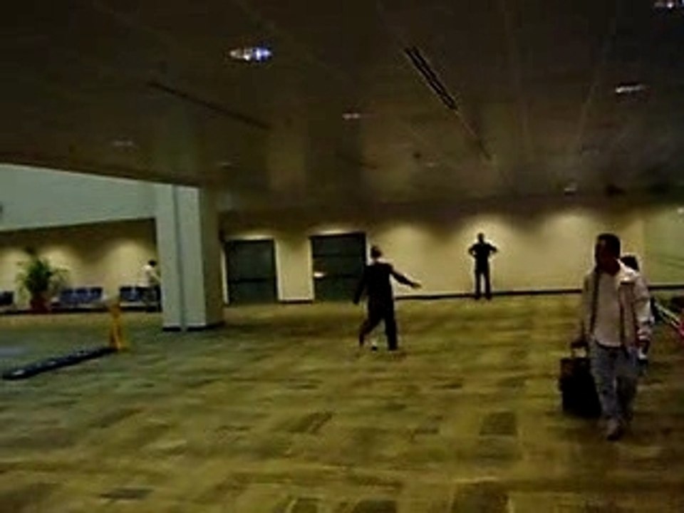 foot dans l'aeroport
